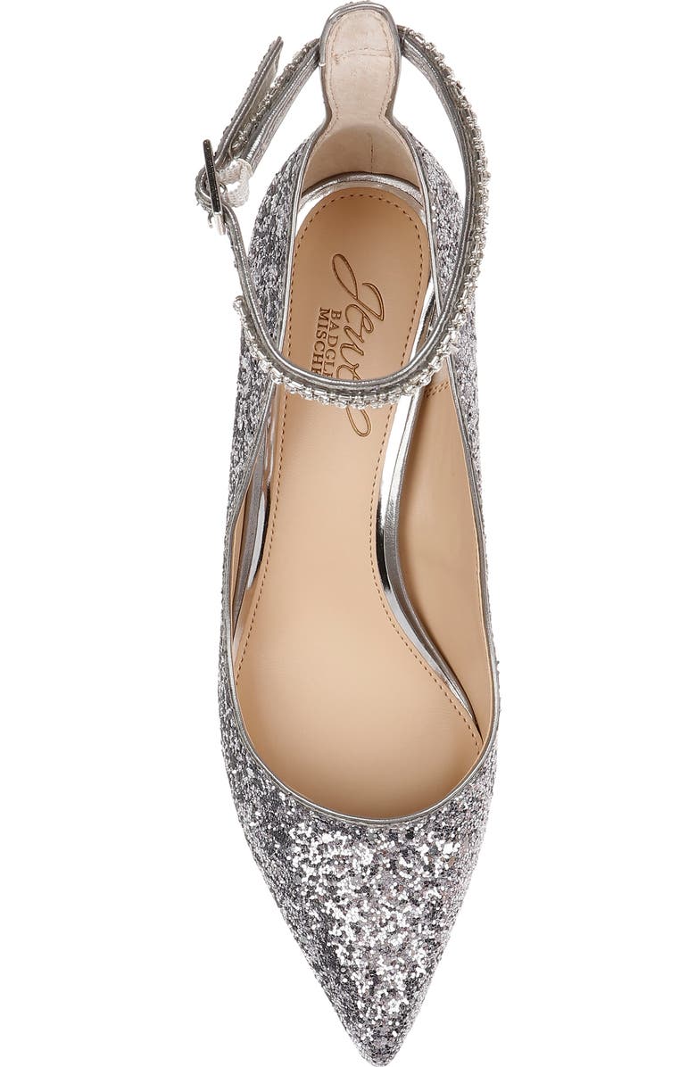 Jewel Badgley Mischka Jamila Pointed Toe Pump, Alternate, color, Smoke