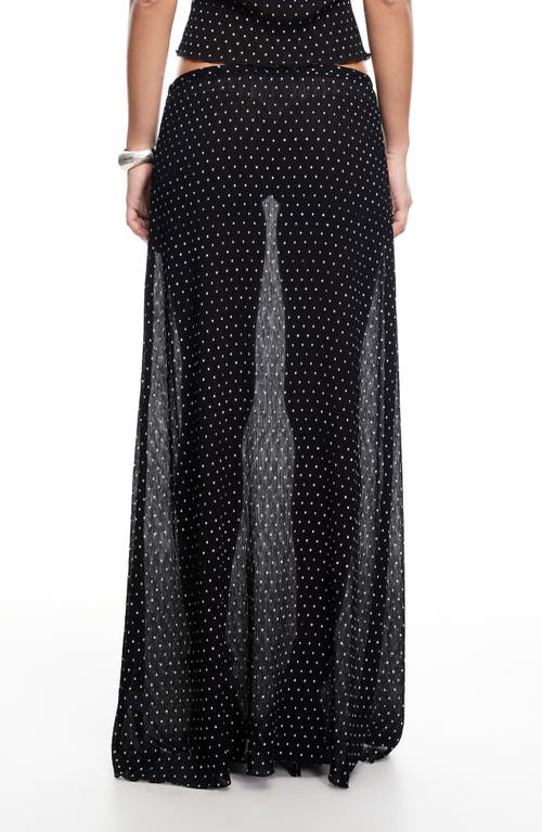 Lioness Ford Maxi Skirt Onyx Polka