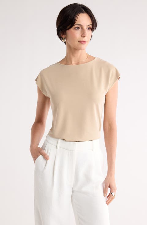 Cap Sleeve Modal Blend T-Shirt