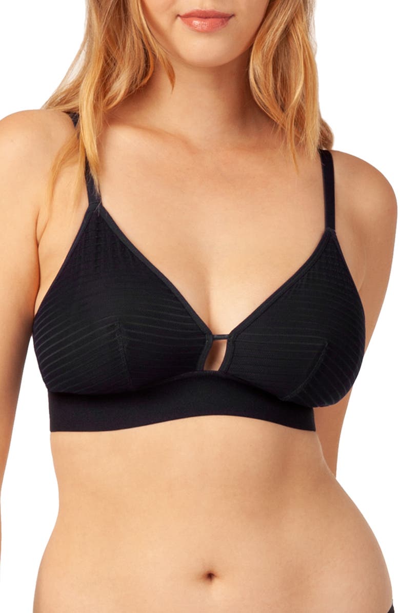 LIVELY The Busty Stripe Mesh Bralette, Main, color, 