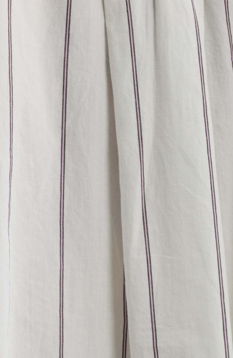 Free People Seaside Stripe Cotton Shirt, Alternate, color, Ivory Combo