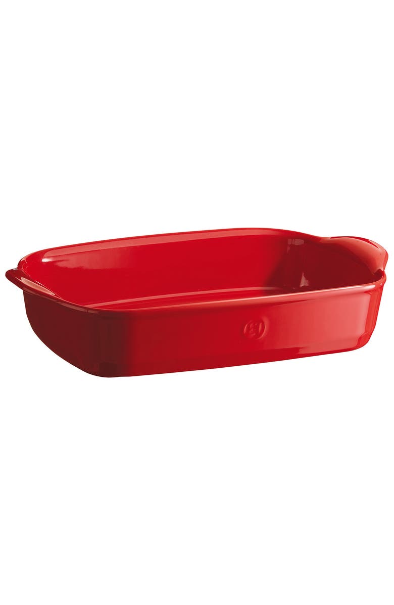 Emile Henry Rectangle Baking Dish Ultime, 14" X 9", Main, color, Burgundy