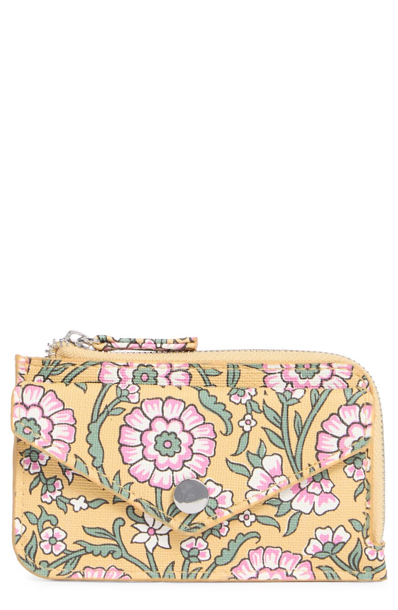 MUNDI SMALL LEATHER GOODS Penny Card Holder, Main, color, Touch Of Paisley