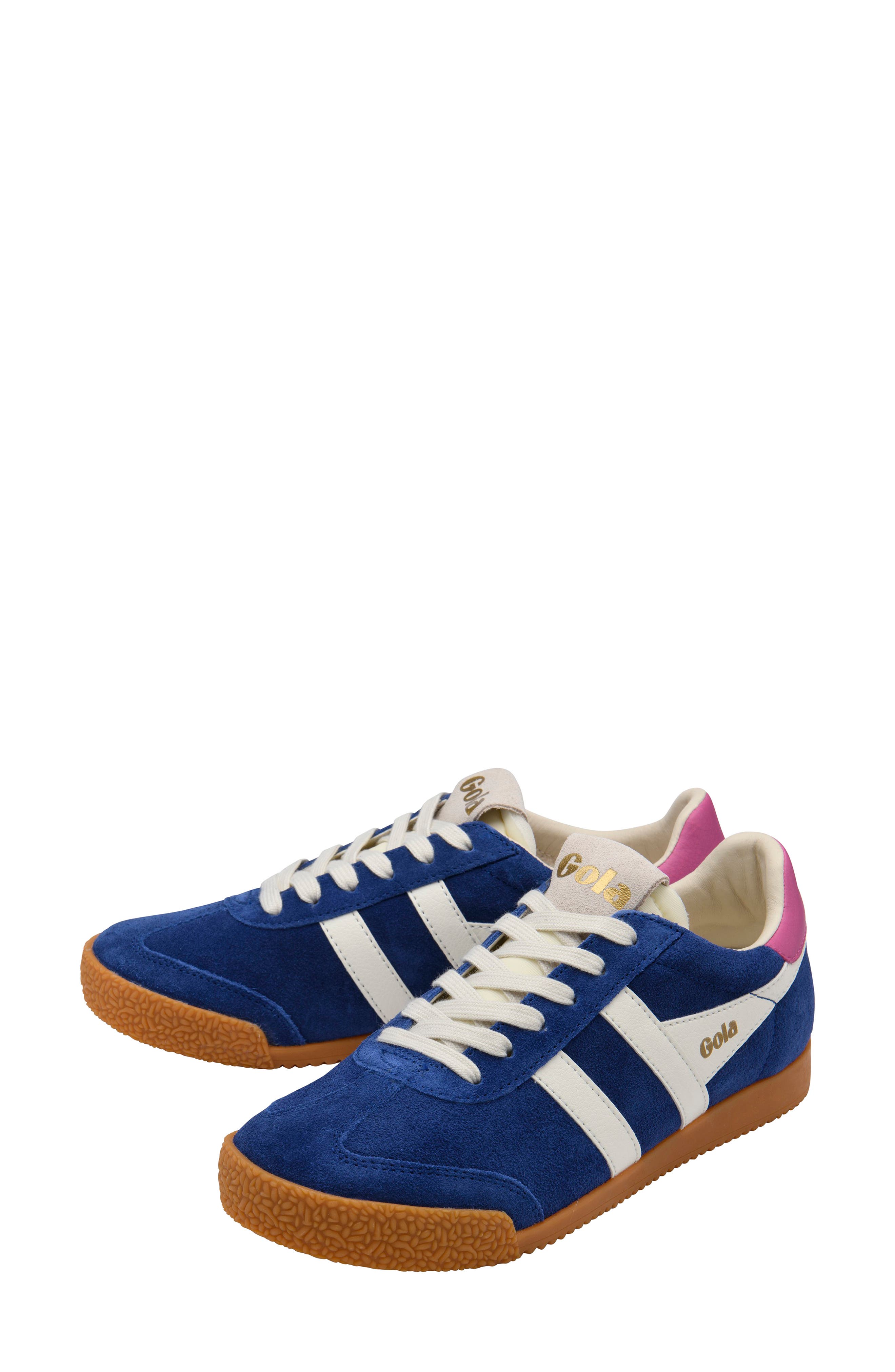 Elan Sneaker, Alternate, color, DARK BLUE/OFF WHITE/SHOCK PINK