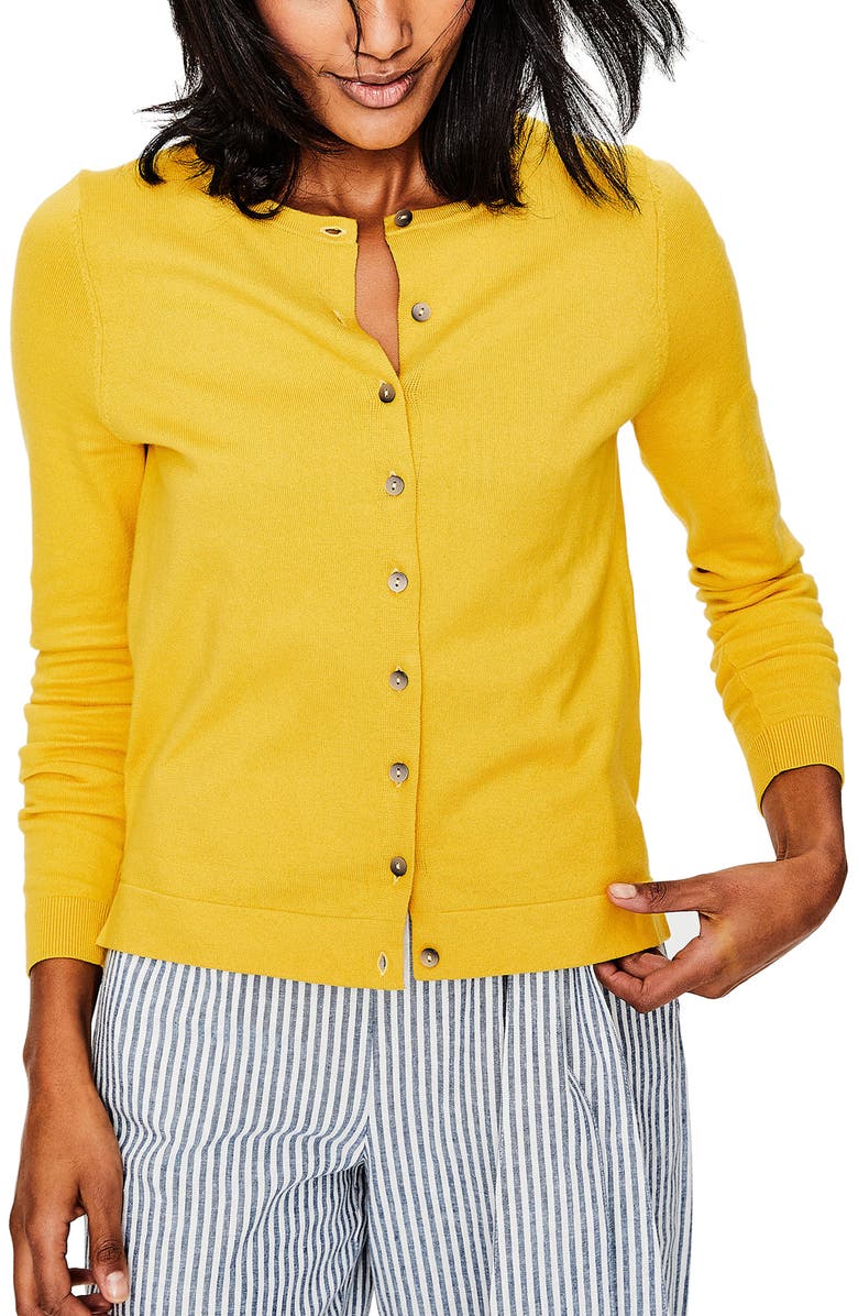 Boden Crewneck Cardigan, Main, color, 