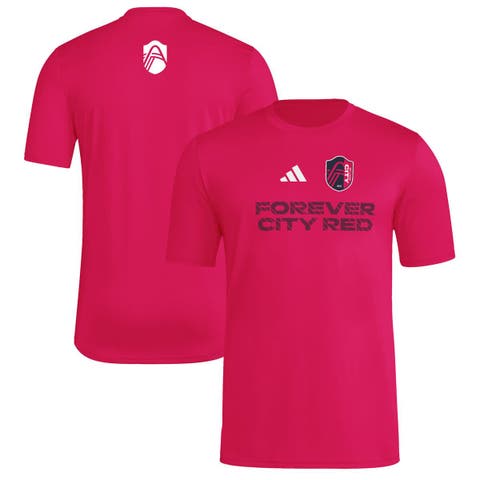 Men's adidas  Pink St. Louis City SC 2025 Jersey Hook AEROREADY T-Shirt
