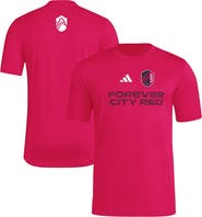 adidas Men's adidas Pink St. Louis City SC 2025 Jersey Hook AEROREADY T-Shirt