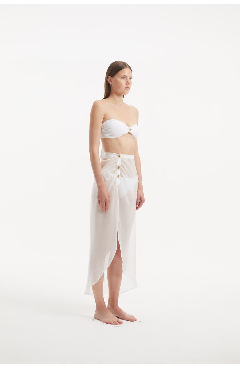 Moeva Xander Cover Up Pareo Resortwear, Alternate, color, White
