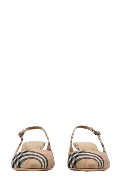 Burberry Slingback Pumps Birdie Check Women