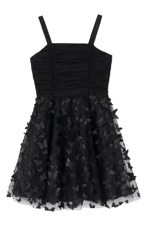 Kids' Butterfly 3D Mesh Party Dress (Big Kid)