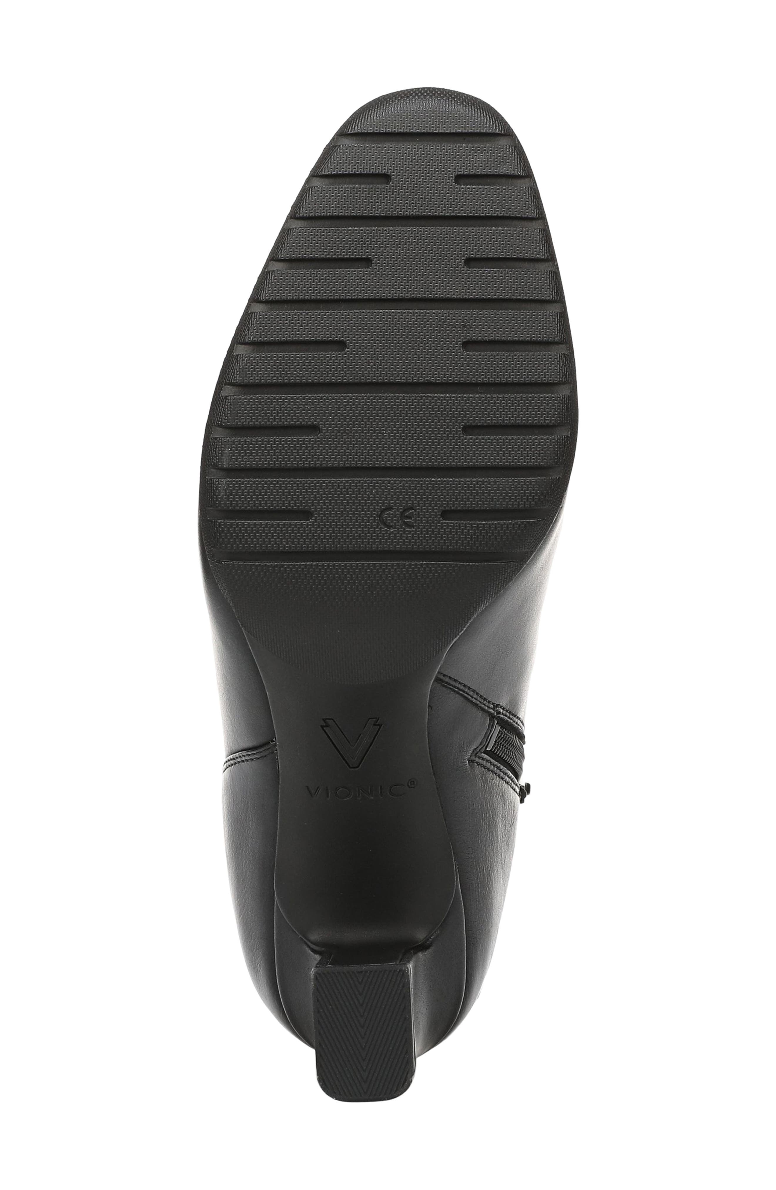 Anastacia Leather Bootie, Alternate, color, BLACK LEATHER