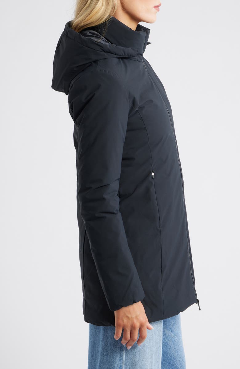 Save The Duck Rachel Hooded Jacket, Alternate, color, Black