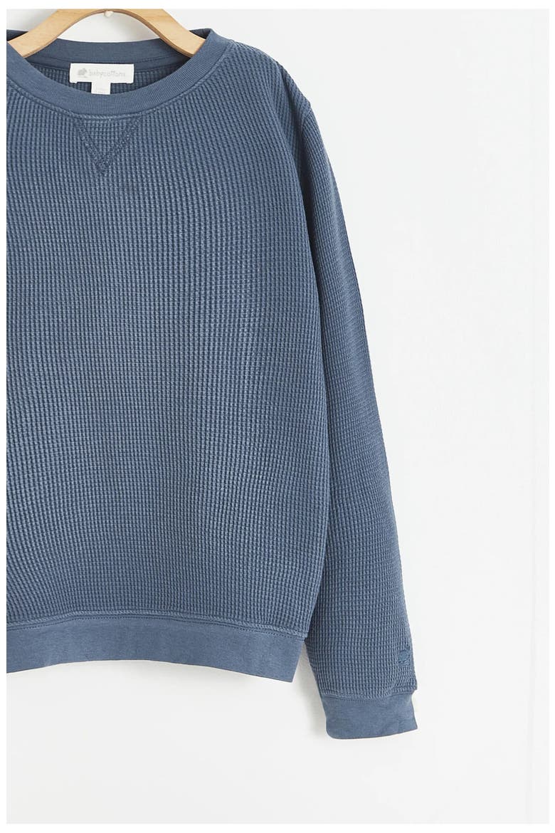 Waffle Front Pocket Sweatshirt for Infant, Alternate, color, Blue-graphite
