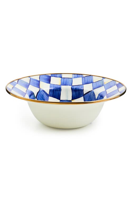 Mackenzie-childs Mackenzie Childs Royal Check Enameled Steel Serving Bowl