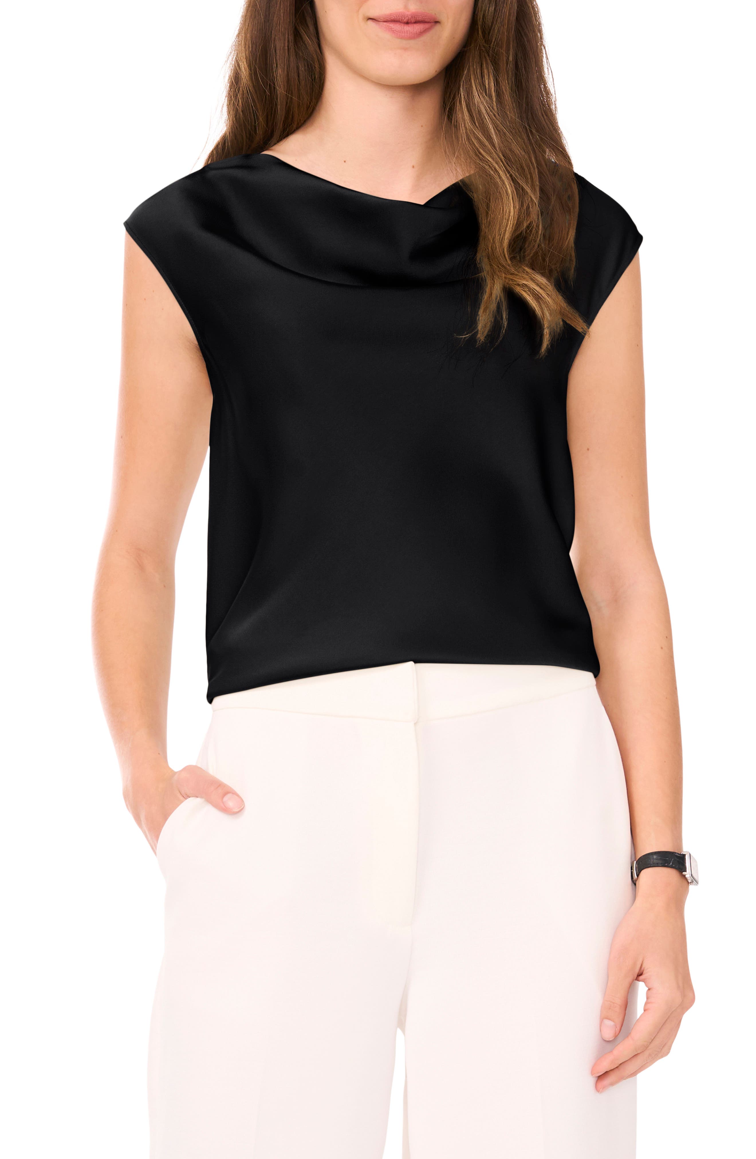 Halogen® Cowl Neck Sleeveless Top