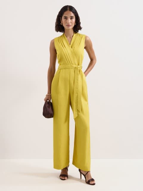 Taylor High-Waist Wrap Jumpsuit