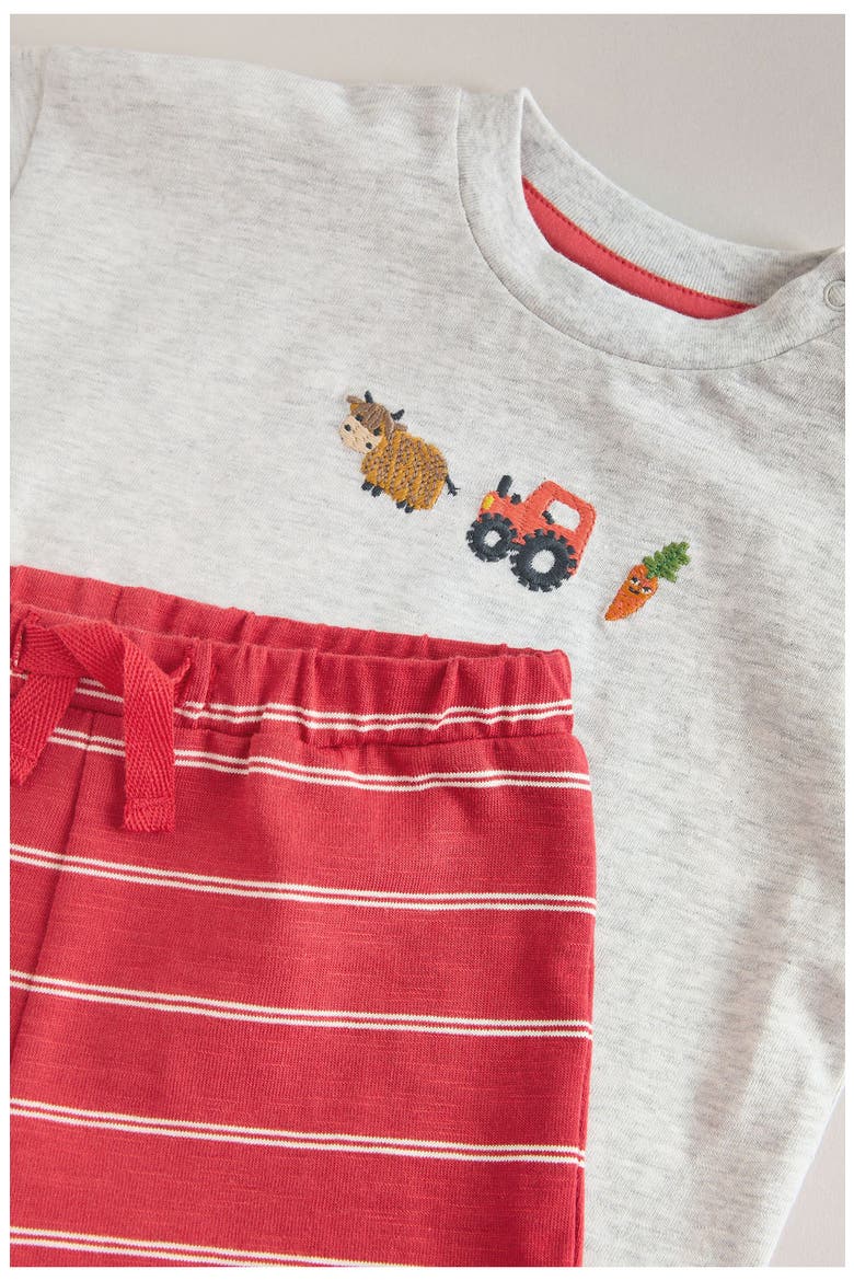 Graphic T-Shirt & Shorts Set, Alternate, color, RED