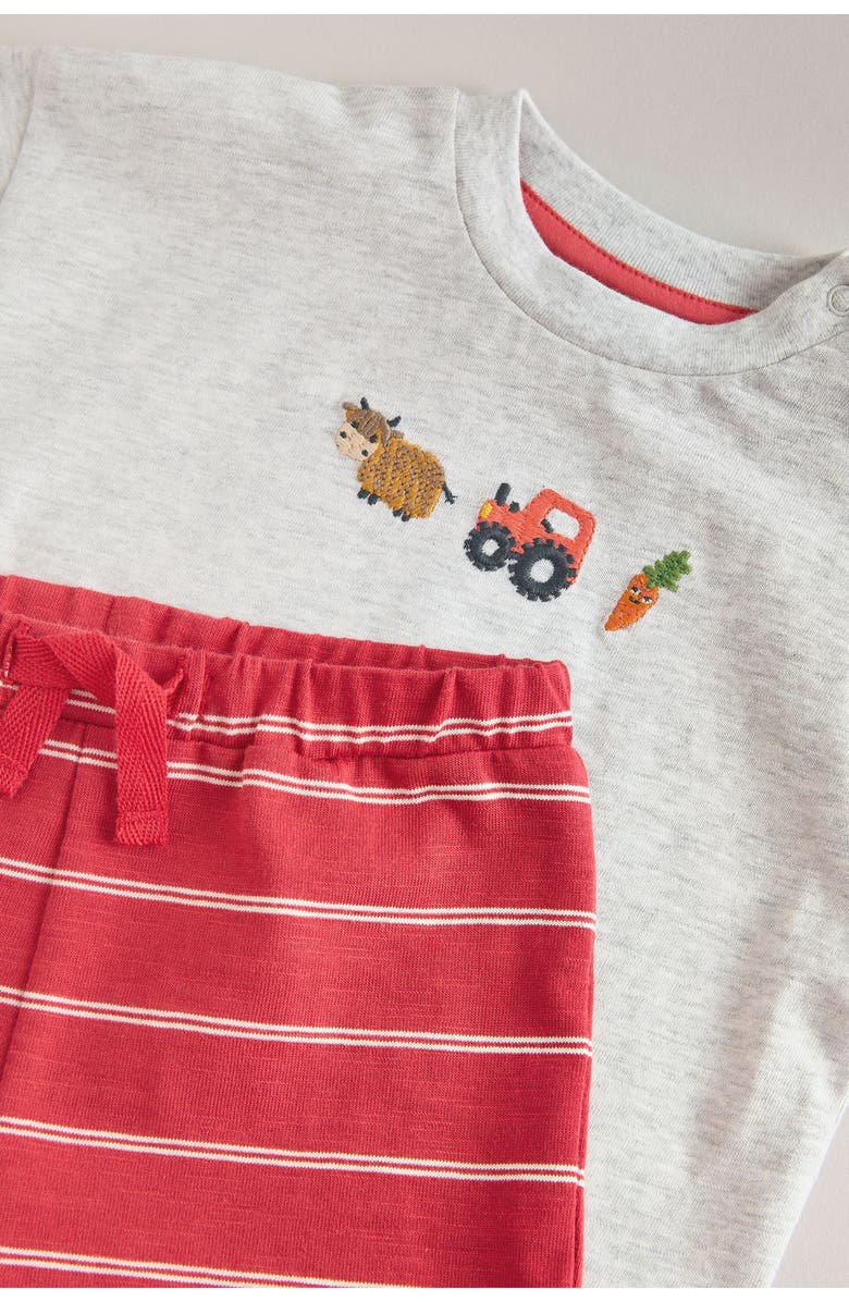 NEXT Graphic T-Shirt & Shorts Set, Alternate, color, Red