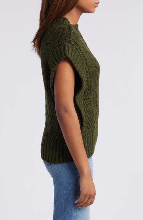 Wit & Wisdom Cable Stitch Sweater In Wintergreen