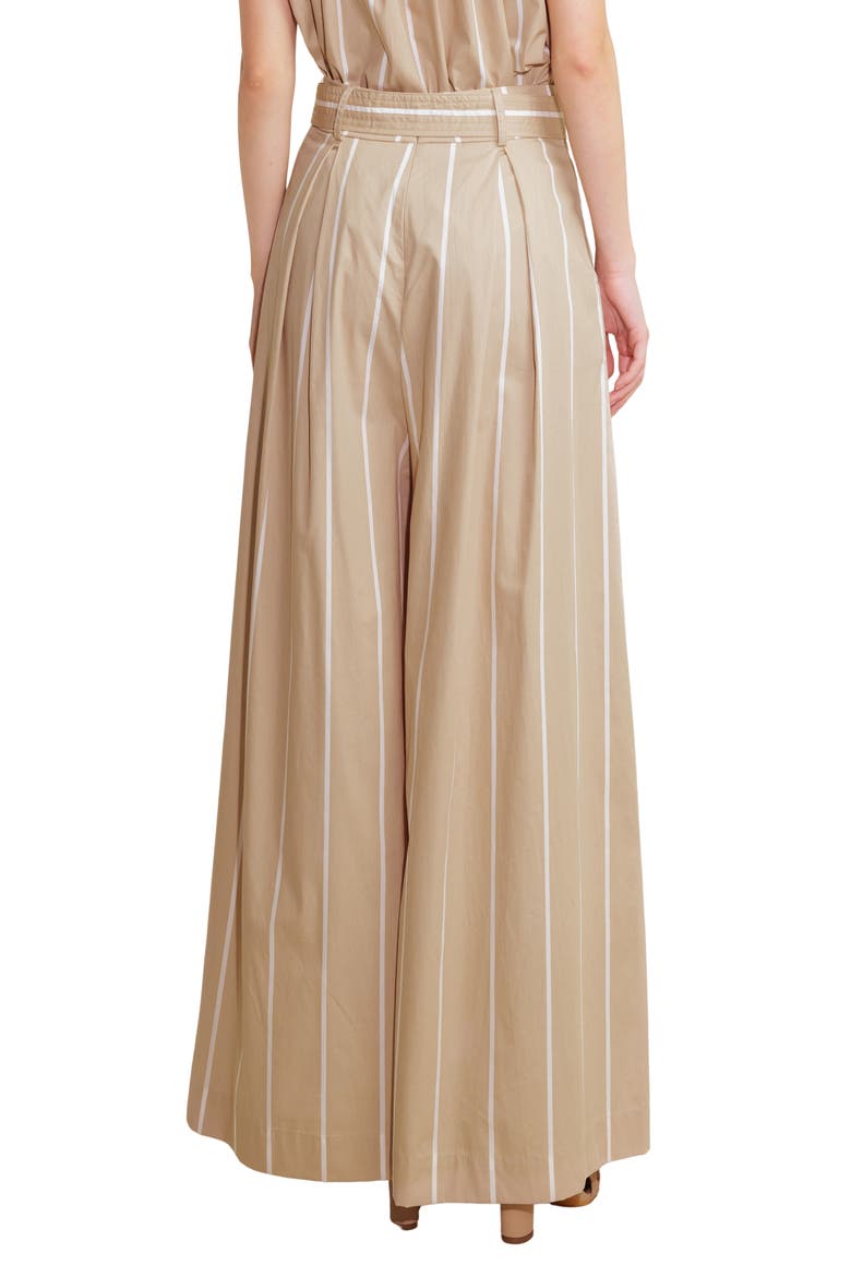 Striped Pant, Alternate, color, TAUPE/ WHITE