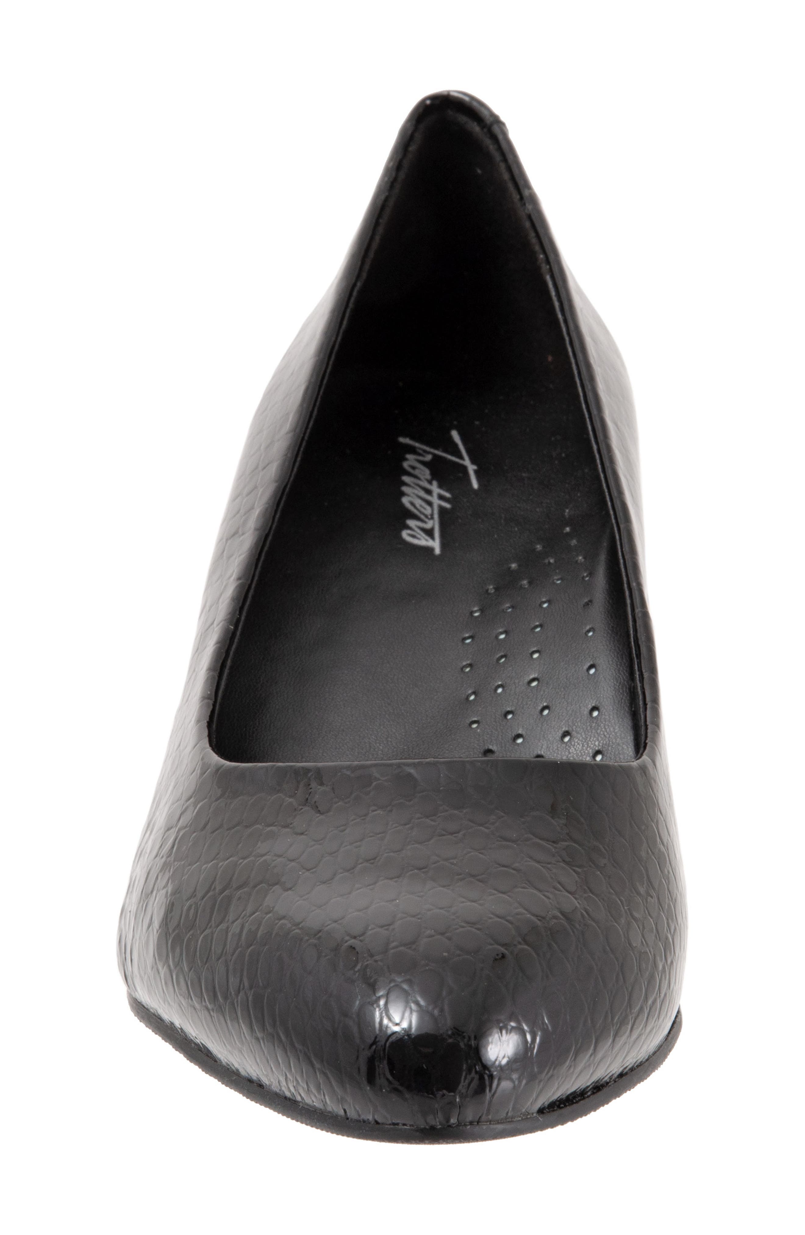 Kari Pointy Toe Pump, Alternate, color, BLACK SNAKE EMBOSSED LEATHER