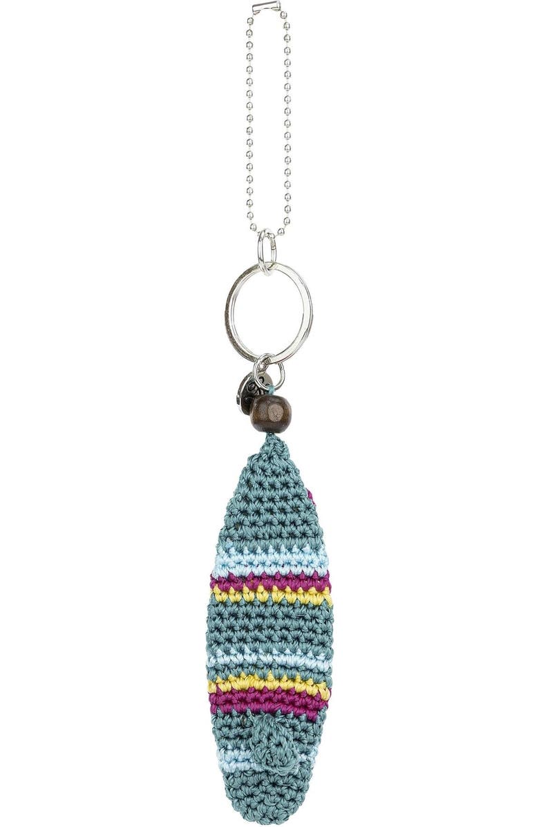 The Sak Yarnicharmz Hand Crochet Dangle - Surfboard, Alternate, color, Surfboard