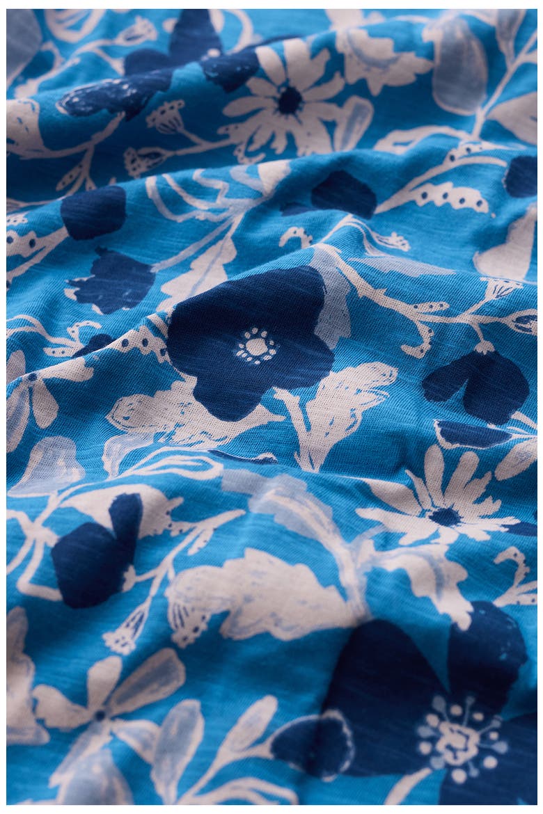 Studio Glass Organic Cotton Button-Up Top, Alternate, color, WINDING MEADOW SAILBOATS