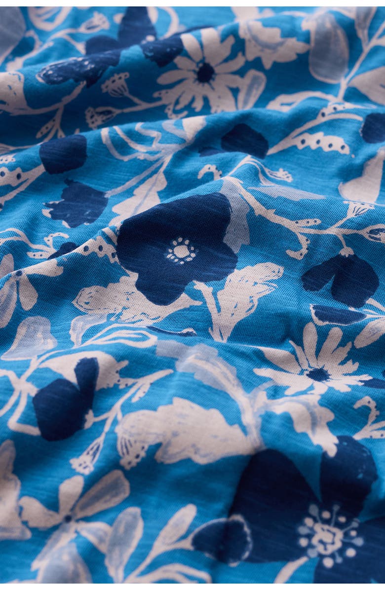 Seasalt Cornwall Studio Glass Organic Cotton Button-Up Top, Alternate, color, Winding Meadow Sailboats