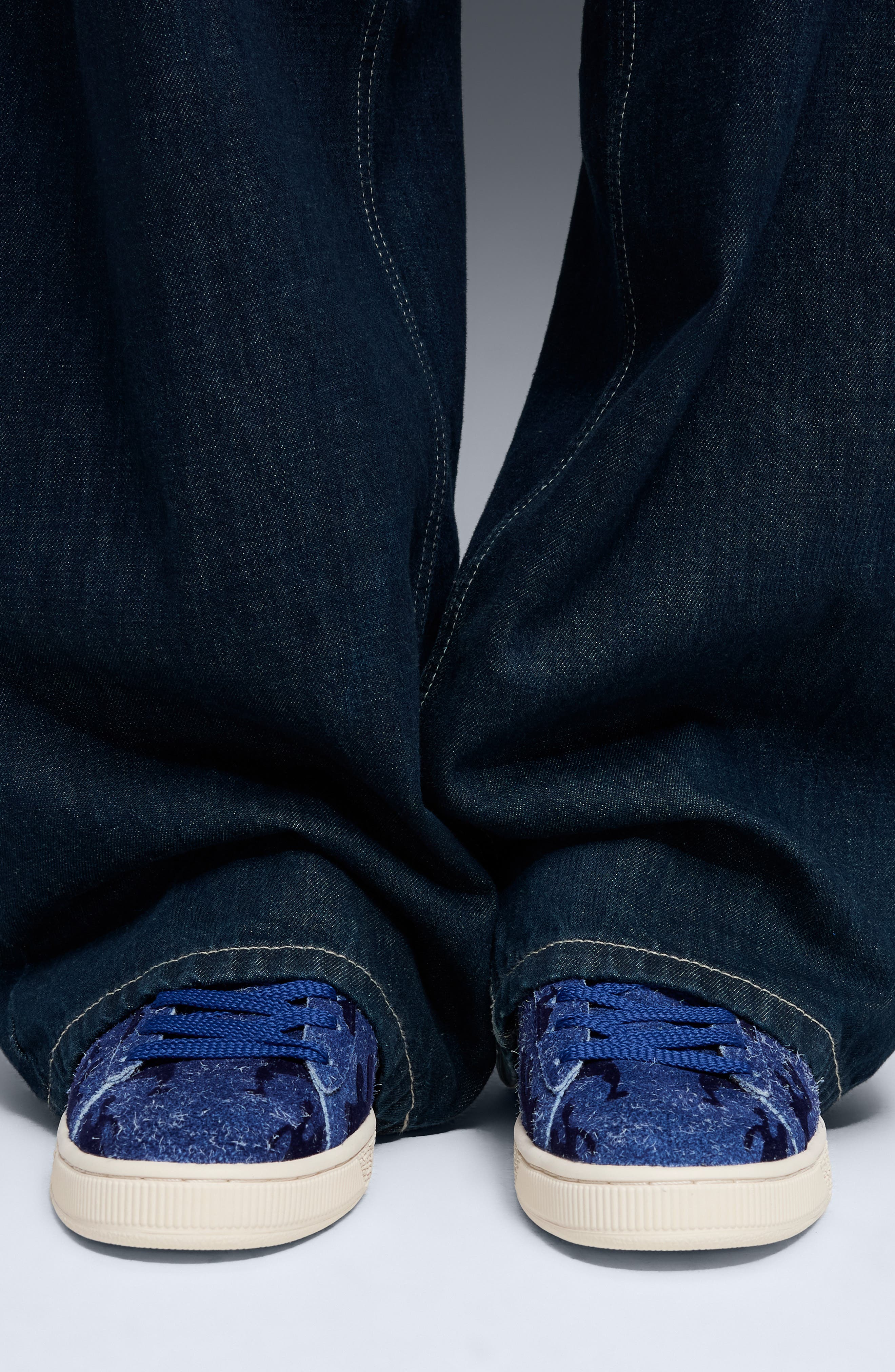 Suede Flock Sneaker - image 4
