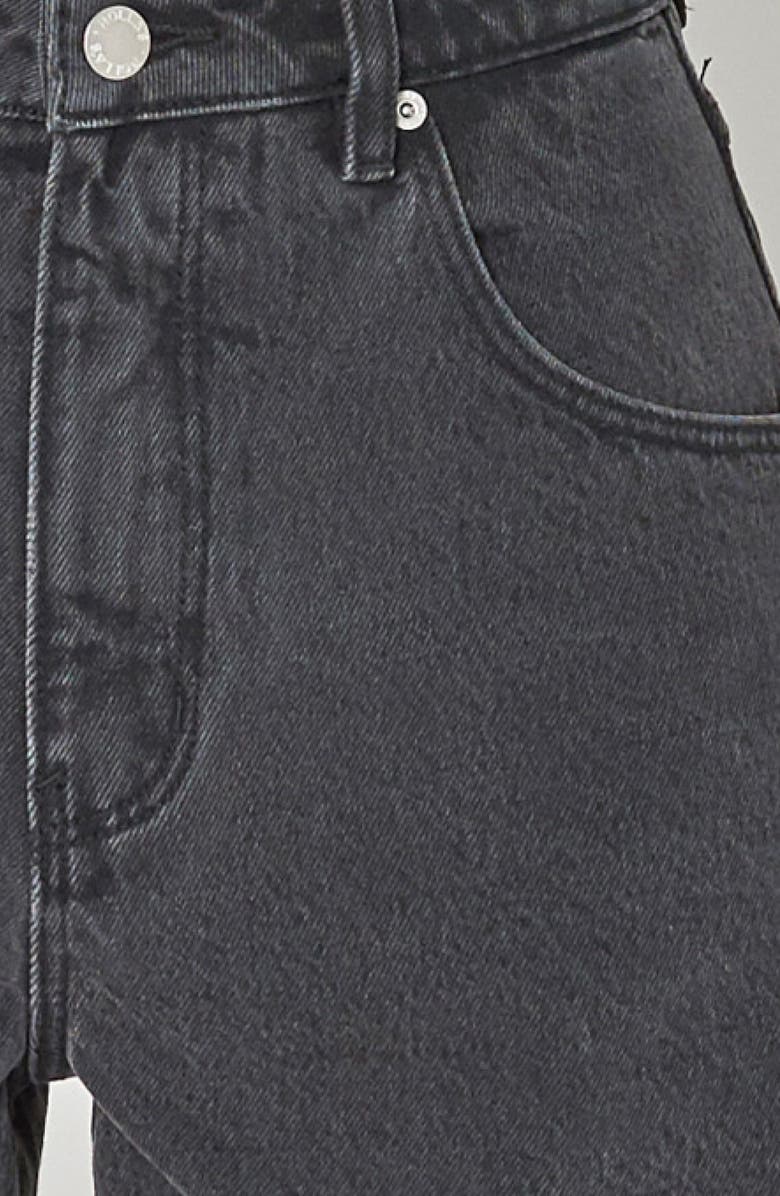 Rolla’s Mirage High Waist Cutoff Denim Shorts, Alternate, color, Stoned Black