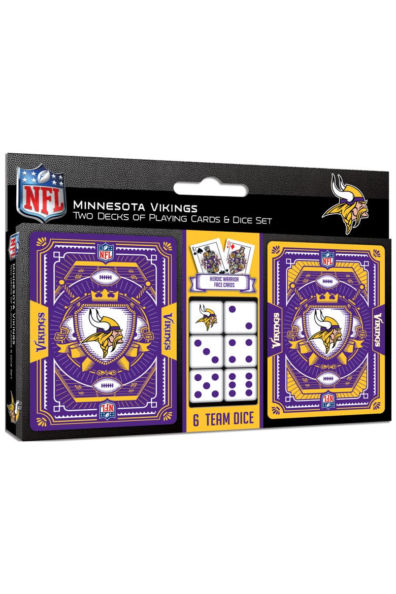 Minnesota Vikings Playing Cards & Dice, Main, color, Multicolor