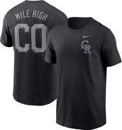Nike Men's Nike Black Colorado Rockies Mile High Local Team T-Shirt