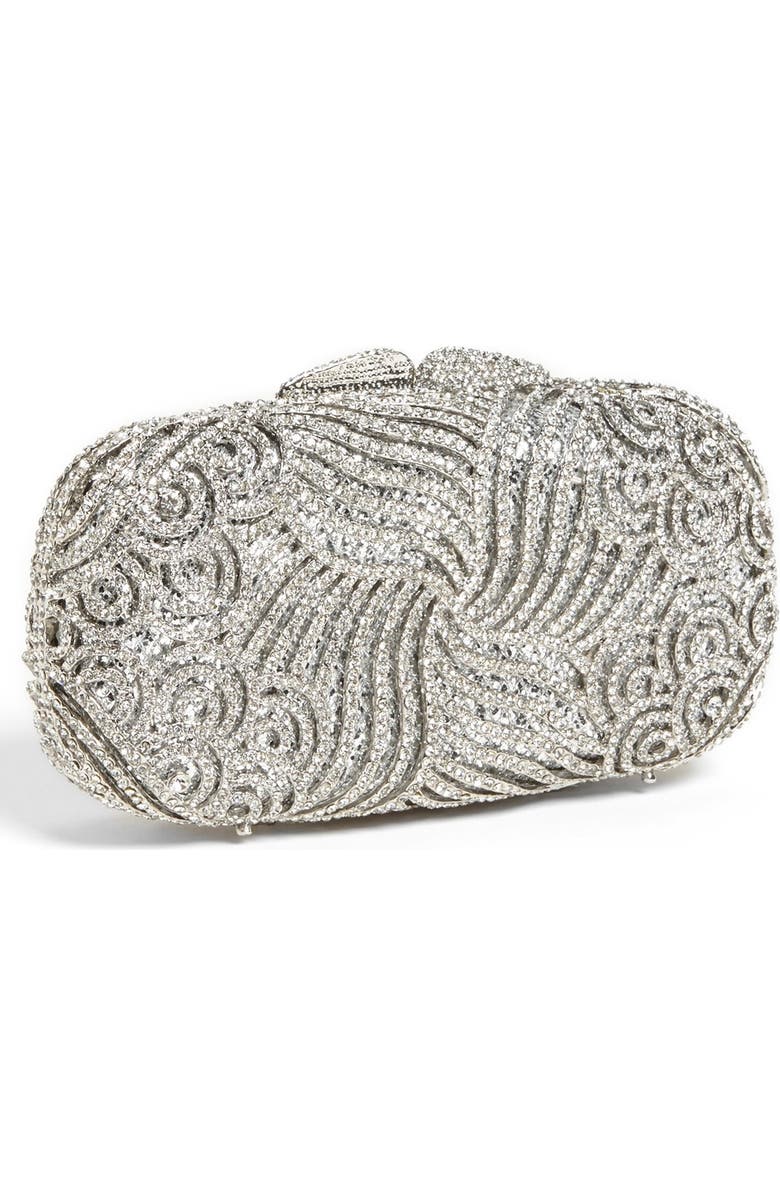 ZZDNU Natasha Couture Tasha 'Crystal Swirl' Clutch, Main, color,
