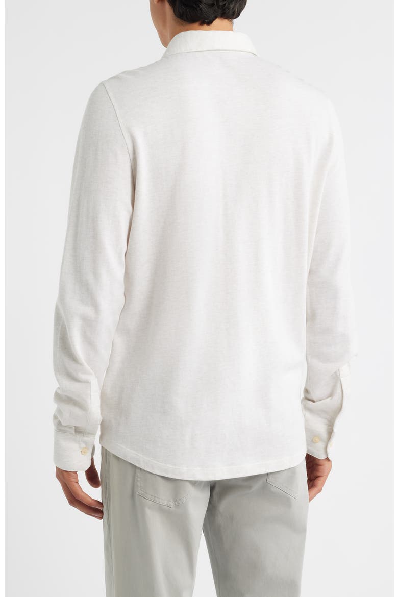 Hornby Long Sleeve Knit Button-Up Shirt, Alternate, color, CREAM
