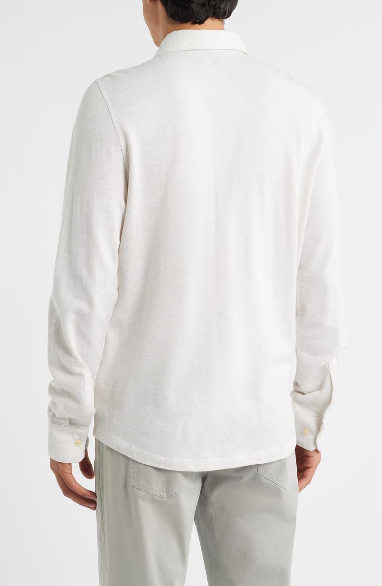 Robert Barakett Hornby Long Sleeve Knit Button-Up Shirt, Alternate, color, Cream