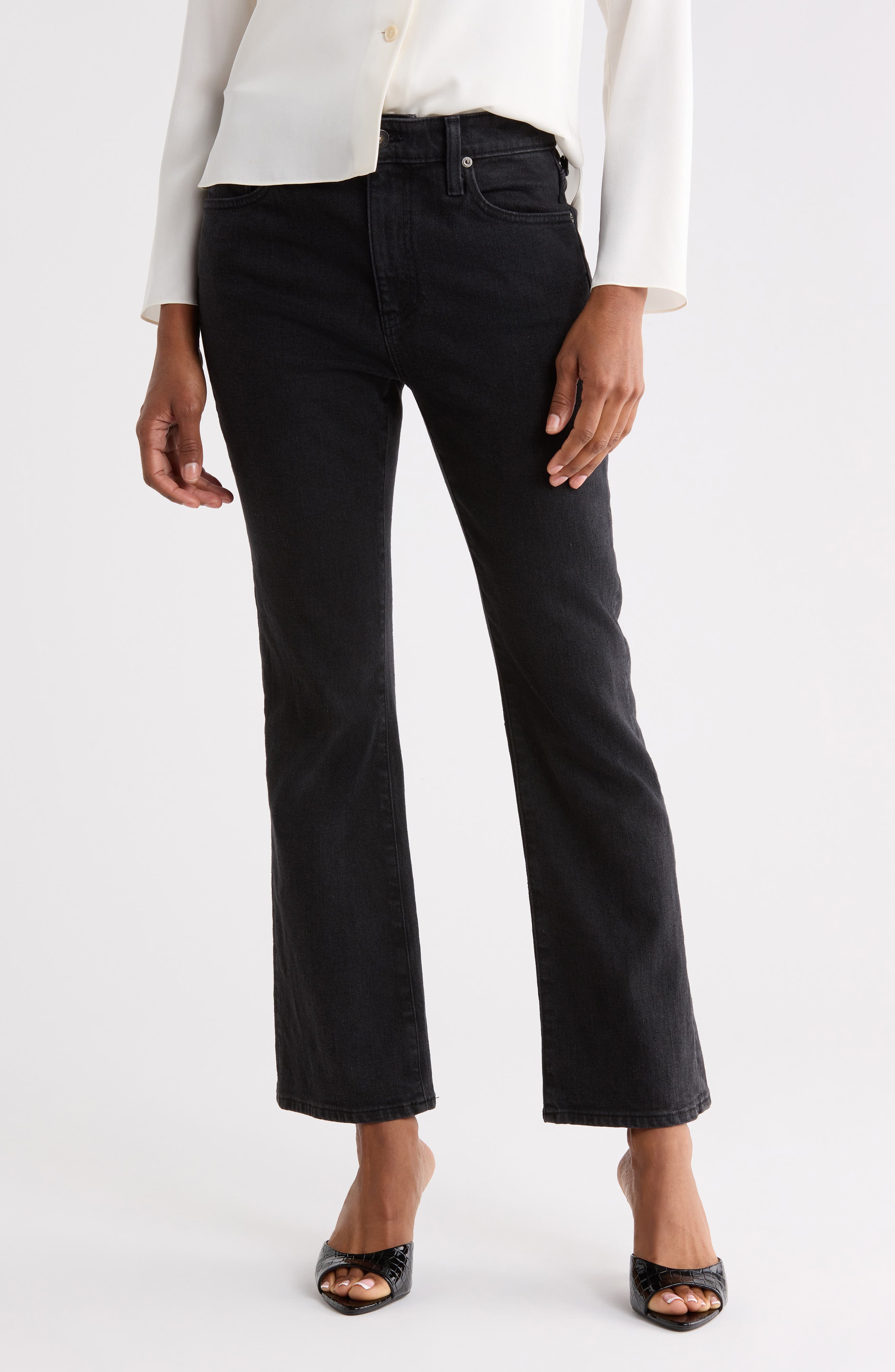 Farrah High Waist Crop Bootcut Jeans