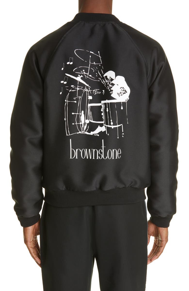 Brownstone Reversible Sukajan Bomber Jacket, Alternate, color,