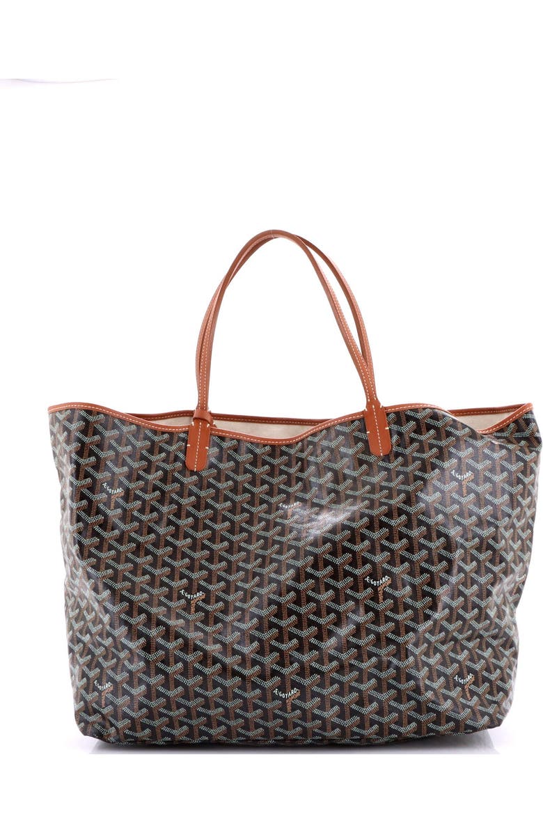 Pre-Owned Goyard Saint Louis Tote Coated Canvas GM, Alternate, color, Brown