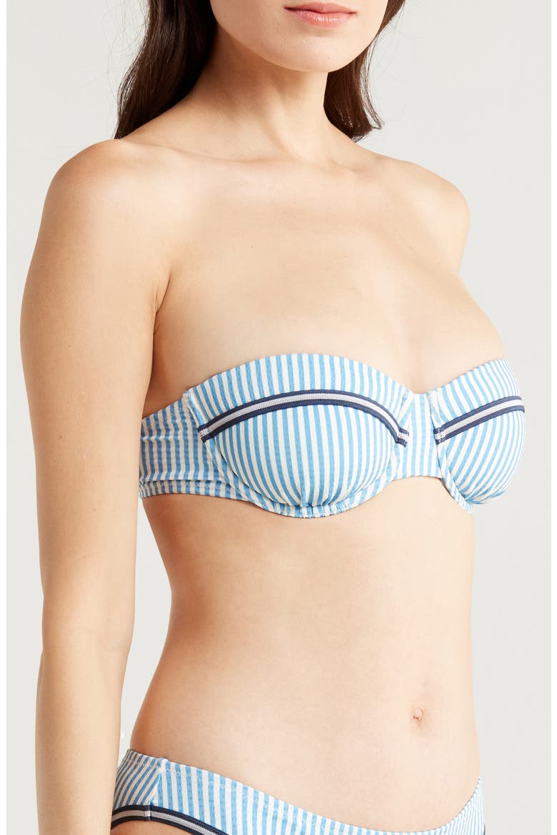 Juliette Bikini Top, Alternate, color, FRENCH BLUE X BRULE STRIPE