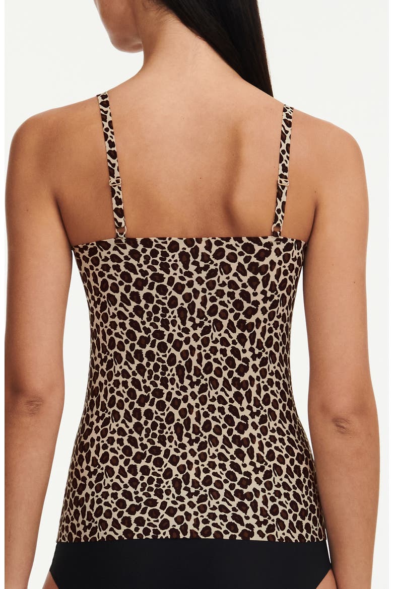 SoftStretch Leopard Print Seamless Camisole, Alternate, color, LEOPARD