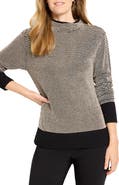 NIC+ZOE Mock Neck Pixel Knit Sweater