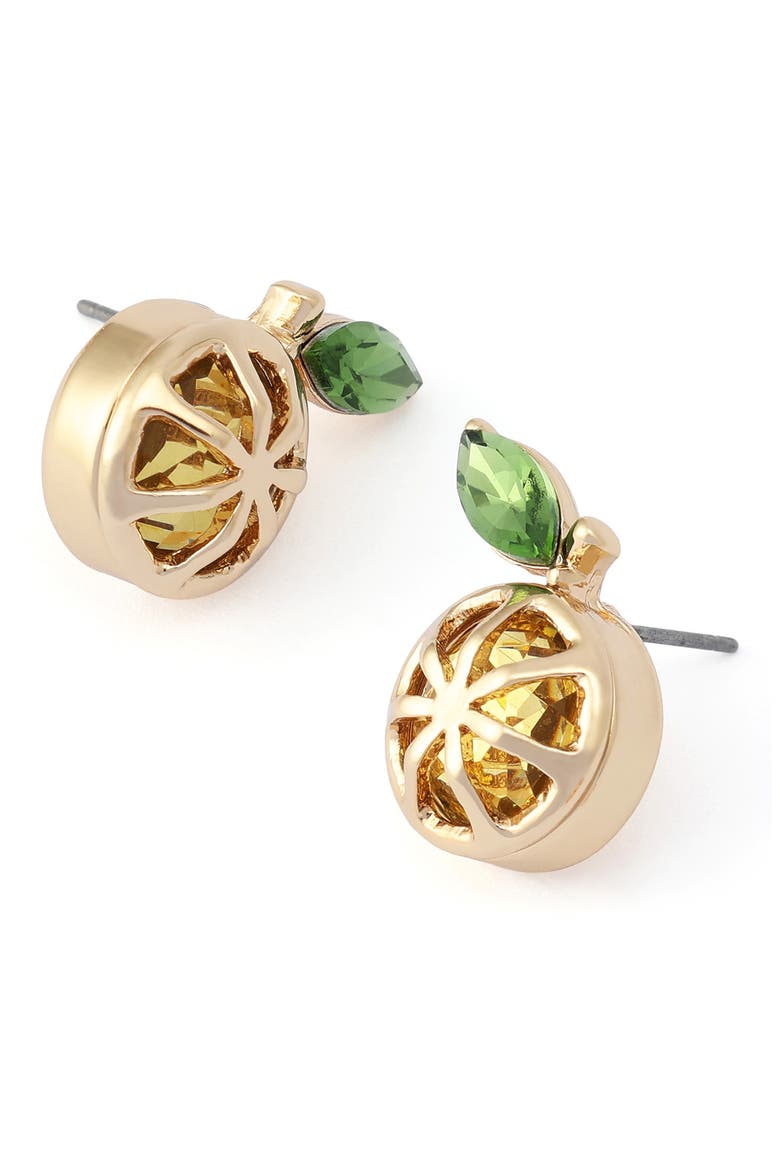 Lemon Stud Earrings, Alternate, color, YELLOW