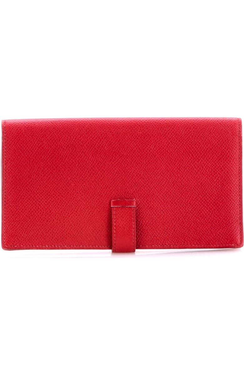 Pre-Owned Hermes Bearn Wallet Epsom Long, Alternate, color, Rubis