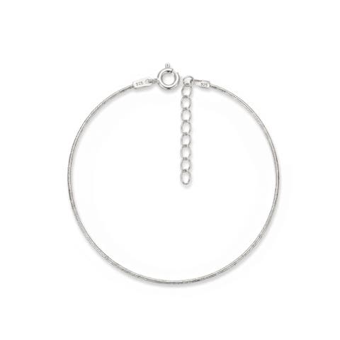 Italian Fine Chain Sterling Silver Bracelet