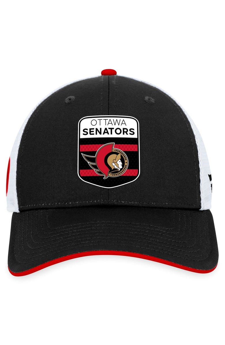FANATICS Men's Fanatics Branded  Black Ottawa Senators 2023 NHL Draft On Stage Trucker Adjustable Hat, Alternate, color, 