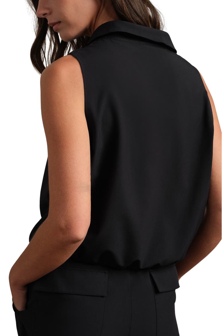 Mirage Sleeveless Performance Button-Up Shirt, Alternate, color, PURE BLACK