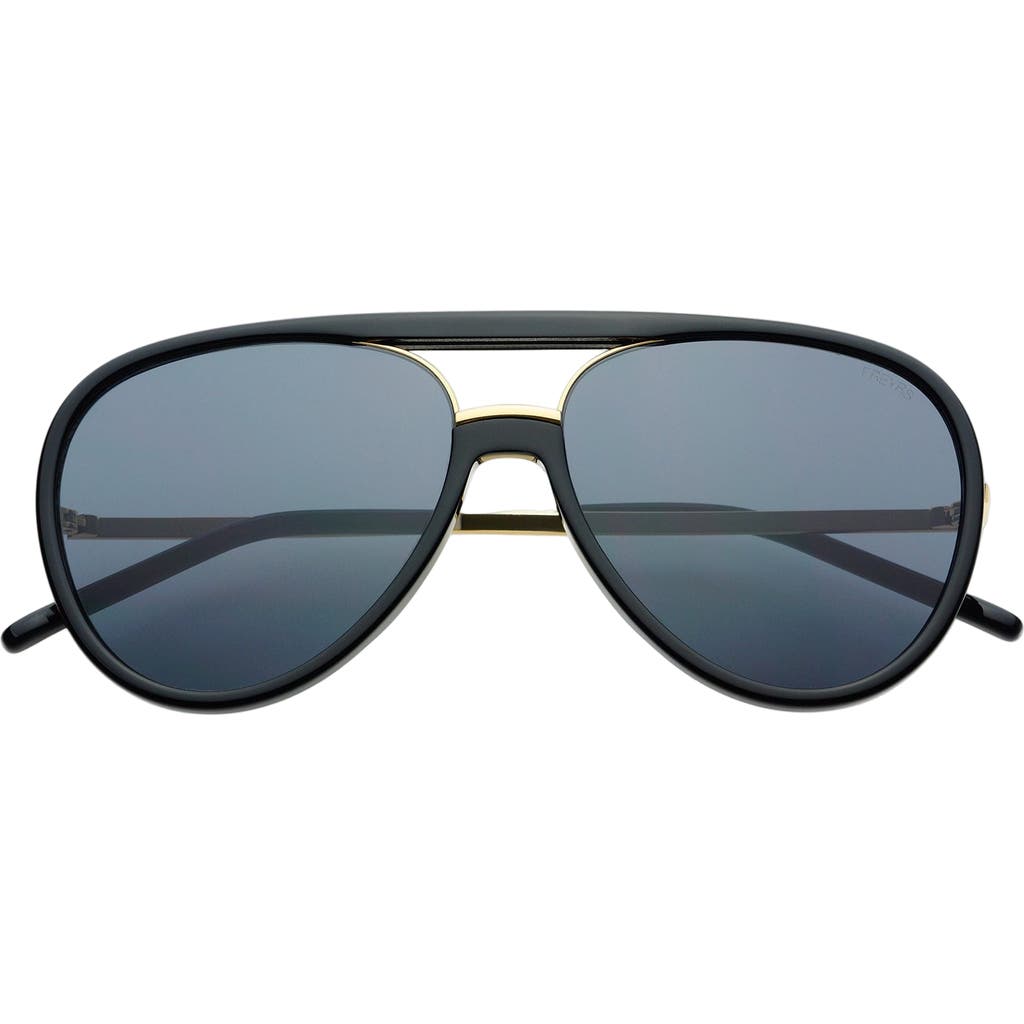 Freyrs Eyewear Shay Aviator Sunglasses In Black
