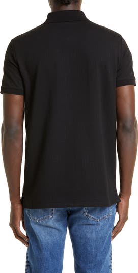 Monogram Jacquard Stretch Cotton Polo