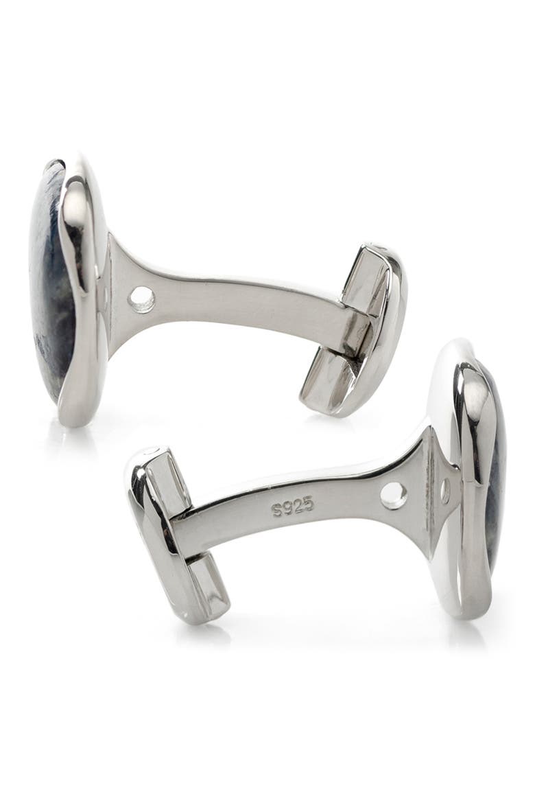 Pietersite Cuff Links, Alternate, color, NAVY