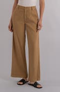 KUT from the Kloth Meg High Waist Linen Blend Wide Leg Pants